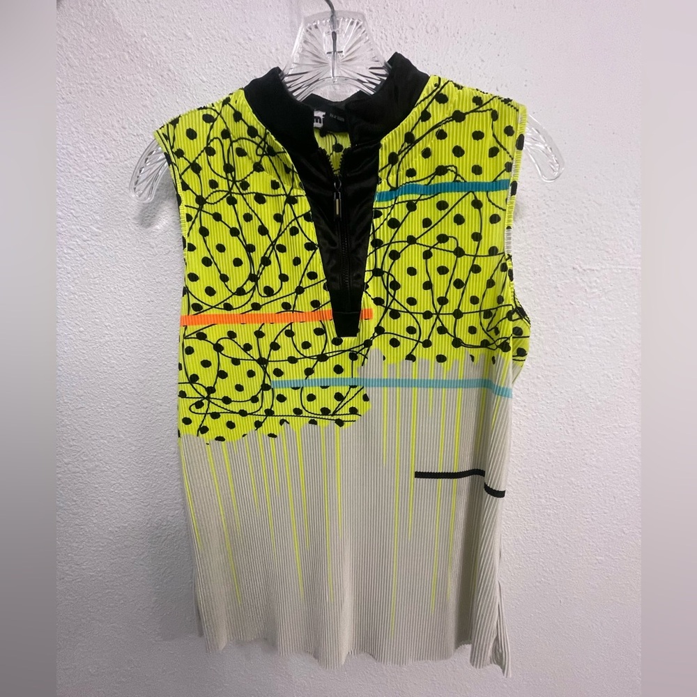 Jamie Sadock Neon Yellow and Black Top